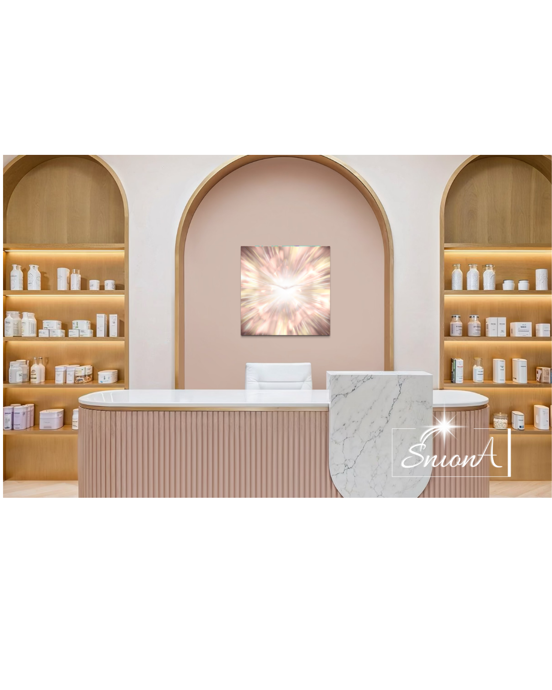 Obrazy do salonu kosmetycznego, recepcji i sklepu róż, brudny róż, spa, wellness